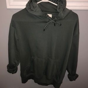 Green over sized hoodie